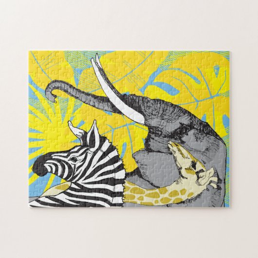 11x14 Safari-Puzzle für Colorblinde Puzzle (Horizontal)