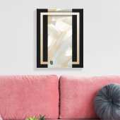11x14" Sandy Tornado Trend Abstrakt Art Beige Leinwanddruck (Insitu (Wohnzimmer))