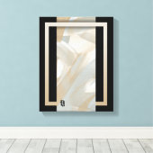 11x14" Sandy Tornado Trend Abstrakt Art Beige Leinwanddruck (Insitu (Holzboden))