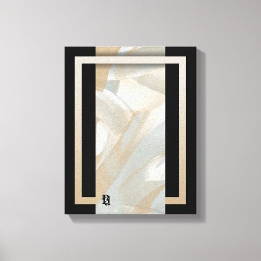 11x14" Sandy Tornado Trend Abstrakt Art Beige Leinwanddruck (Vorderseite)