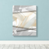 11x14" Sandy Tornado Trend Abstrakt Art Beige Leinwanddruck (Insitu (Holzboden))