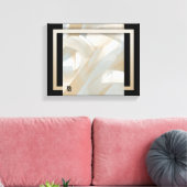 11x14" Sandy Tornado Trend Abstrakt Art Beige Leinwanddruck (Insitu (Wohnzimmer))