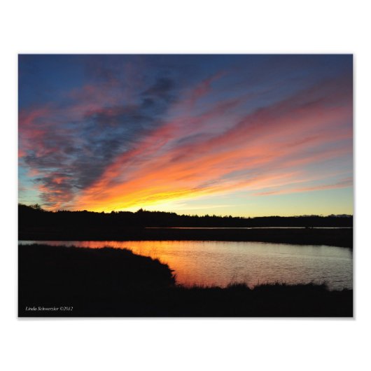 11X14 Sunset Streaks Fotodruck (Vorne)