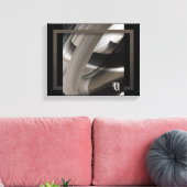 11x14" Terra’s Tender Whisper Abstract Brown Flowe Leinwanddruck (Insitu (Wohnzimmer))