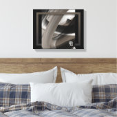 11x14" Terra’s Tender Whisper Abstract Brown Flowe Leinwanddruck (Insitu (Schlafzimmer))