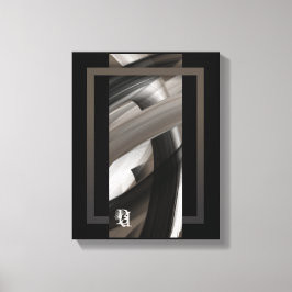 11x14" Terra’s Tender Whisper Abstract Brown Flowe Leinwanddruck