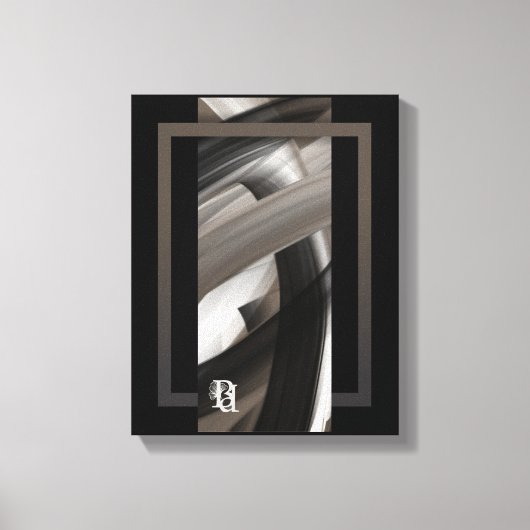 11x14" Terra’s Tender Whisper Abstract Brown Flowe Leinwanddruck (Vorderseite)