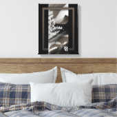 11x14" Terra’s Tender Whisper Abstract Brown Flowe Leinwanddruck (Insitu (Schlafzimmer))