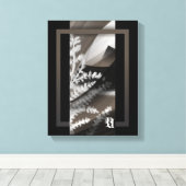 11x14" Terra’s Tender Whisper Abstract Brown Flowe Leinwanddruck (Insitu (Holzboden))