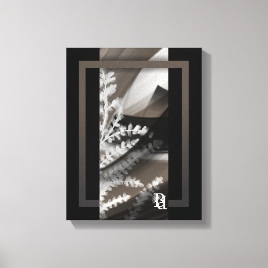 11x14" Terra’s Tender Whisper Abstract Brown Flowe Leinwanddruck (Vorderseite)