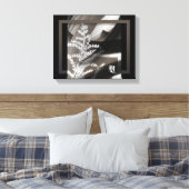 11x14" Terra’s Tender Whisper Abstract Brown Flowe Leinwanddruck (Insitu (Schlafzimmer))