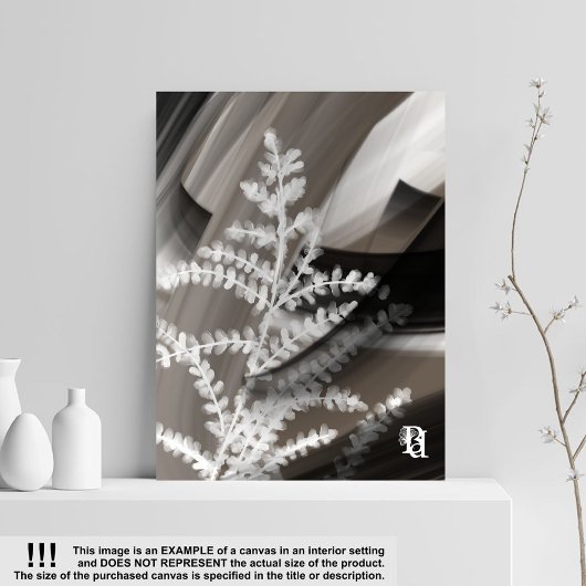 11x14" Terra’s Tender Whisper Abstract Brown Flowe Leinwanddruck