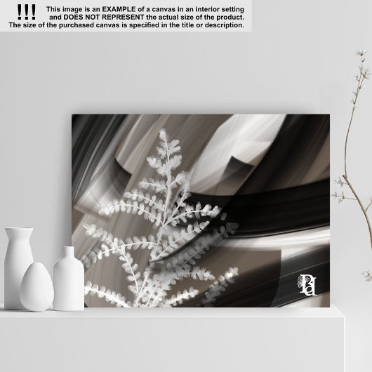 11x14" Terra’s Tender Whisper Abstract Brown Flowe Leinwanddruck