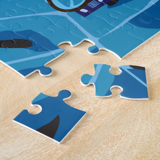 11x14 Tiger Puzzle für Colorblinde (Seite)