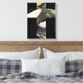 11x14" Trend Abstract Art Canvas Black White Gold Leinwanddruck (Insitu (Schlafzimmer))