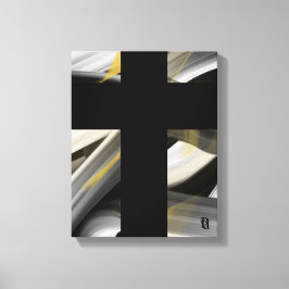 11x14" Trend Abstract Art Canvas Black White Gold Leinwanddruck