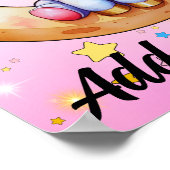 11x14 Unicorn Moon Art Print Poster (Ecke)