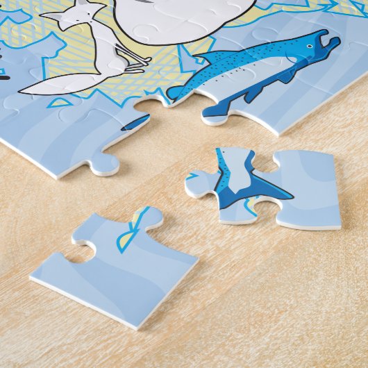 11x14 US-Tierpuzzle für Farbblindler Puzzle (Seite)