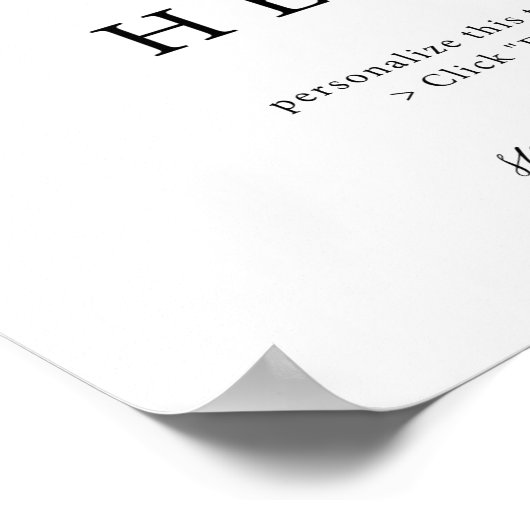 11x14" Vertikal/Portrait-Poster-Zeichen Poster (Ecke)