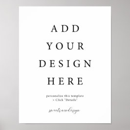 11x14" Vertikal/Portrait-Poster-Zeichen Poster