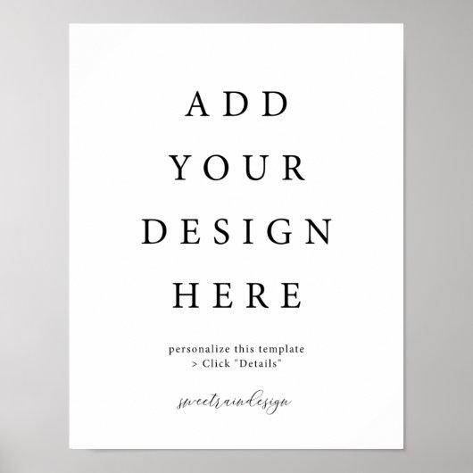 11x14" Vertikal/Portrait-Poster-Zeichen Poster (Vorne)