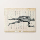 11x14 Vintage Anatomie-Buchseiten Puzzle (Horizontal)