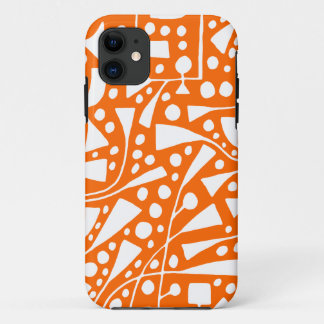 120112 Weiß auf Orange Case-Mate iPhone Hülle