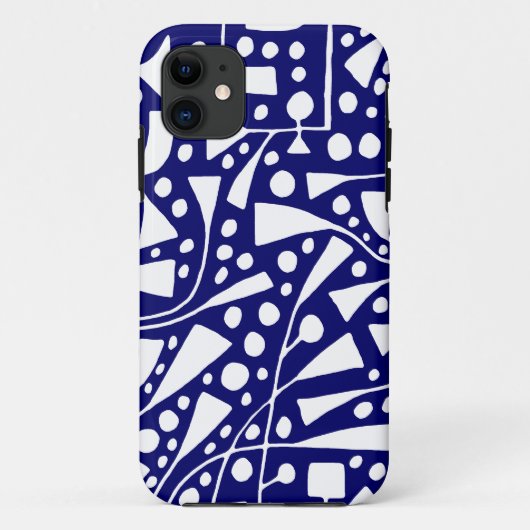 12012 White on Deep Navy Case-Mate iPhone Hülle (Rückseite)