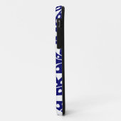 12012 White on Deep Navy Case-Mate iPhone Hülle (Hinten/Links)