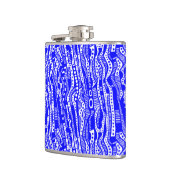 12015 - Blue on White Flachmann (Links)