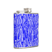 12015 - Blue on White Flachmann (Rechts)