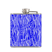 12015 - Blue on White Flachmann (Rückseite)