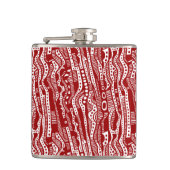 12015 - Ruby Red on White Flachmann (Vorderseite)