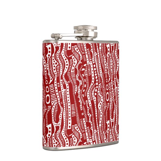 12015 - Ruby Red on White Flachmann (Rechts)