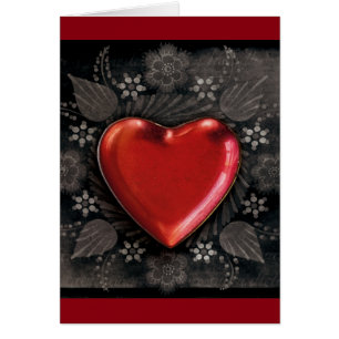 1209 DARK RED BLACK HEART EMO LIEBE TOUGH DARK SYM