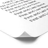 120-130 Gäste 16 Tische Moderne Sitzordnung Poster (Ecke)