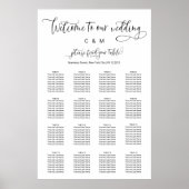 120-130 Gäste 16 Tische Moderne Sitzordnung Poster (Vorne)