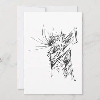 120 Black White Abstract Tribal Tattoo Art Dankeskarte