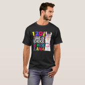 120 Days Of School No Prob llama Llama Teacher And T-Shirt (Vorne ganz)