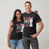 120 Days Of School No Prob llama Llama Teacher And T-Shirt (Unisex)