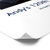 120. Geburtstag Foto Zollanmeldung in Party Board Poster (Ecke)