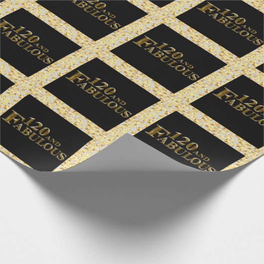 120 Geburtstag Geschenkpapier (Ecke)