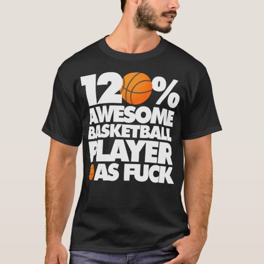 120 Phantastischer Basketballspieler Af Funny Clas T-Shirt (Vorderseite)