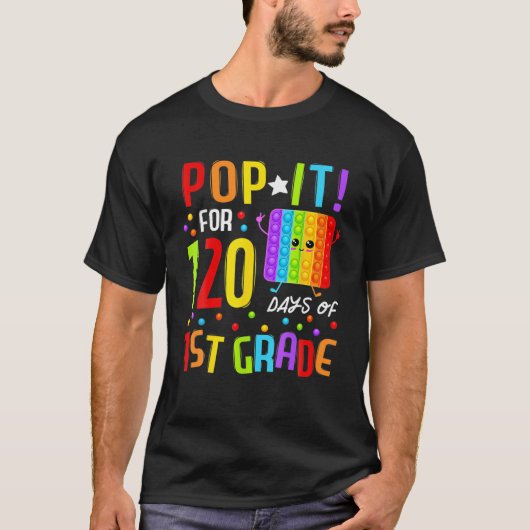 120 Schultage 120. Tag 1 Pop T-Shirt (Vorderseite)