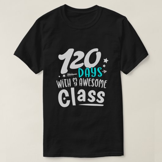 120 Schultage T-Shirt (Design vorne)