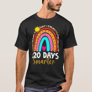 120 Tage klüger glücklicher 120. Schulregenbogen T-Shirt
