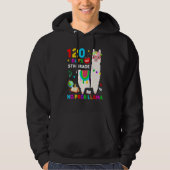 120th Day of School No Prob Llama 120 Days Of 5th Hoodie (Vorderseite)