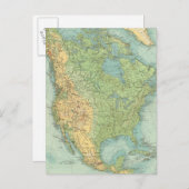 12122 Nordamerika Physical Postkarte (Vorne/Hinten)