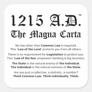 1215 A.D.™ Die Aufkleber für das Common Law von Ma