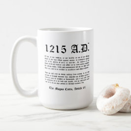 1215 A.D.™ Magna Carta Artikel 61 Klassische Tasse